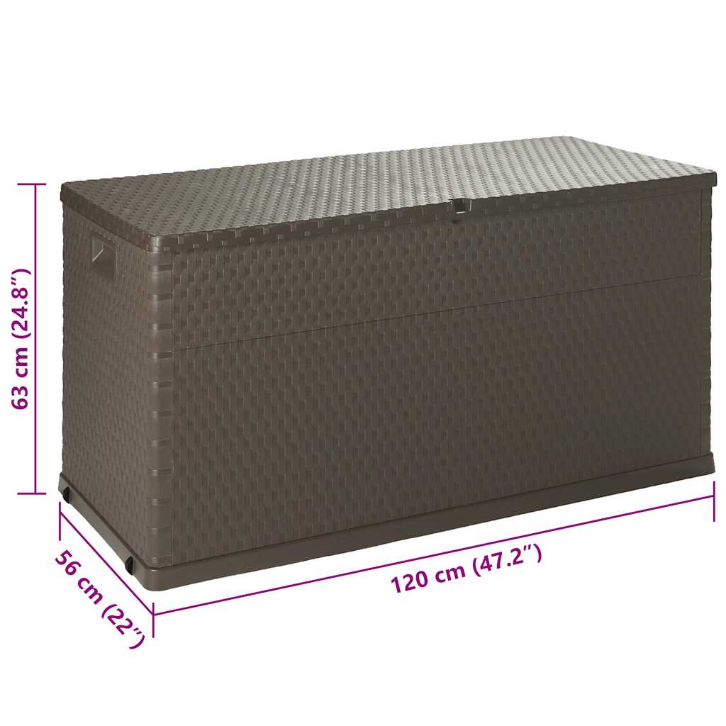 8718475590484_g_en_hd_10 vidaXL Garden Storage Box Brown 120x56x63 cm PP Rattan - Image 11