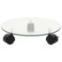 vidaXL Plant Rollers 2 pcs Tempered Glass 28 cm Round - Image 2