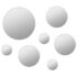 vidaXL 7 Piece Wall Mirror Set Round Glass - Image 3