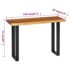 vidaXL Console Table Solid Suar Wood 110x35x75 cm - Image 8