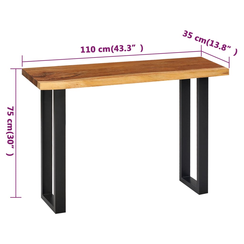 8718475590675_g_en_hd_6 vidaXL Console Table Solid Suar Wood 110x35x75 cm - Image 8