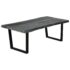 vidaXL Coffee Table Solid Mindi Wood 102x56x41 cm Grey