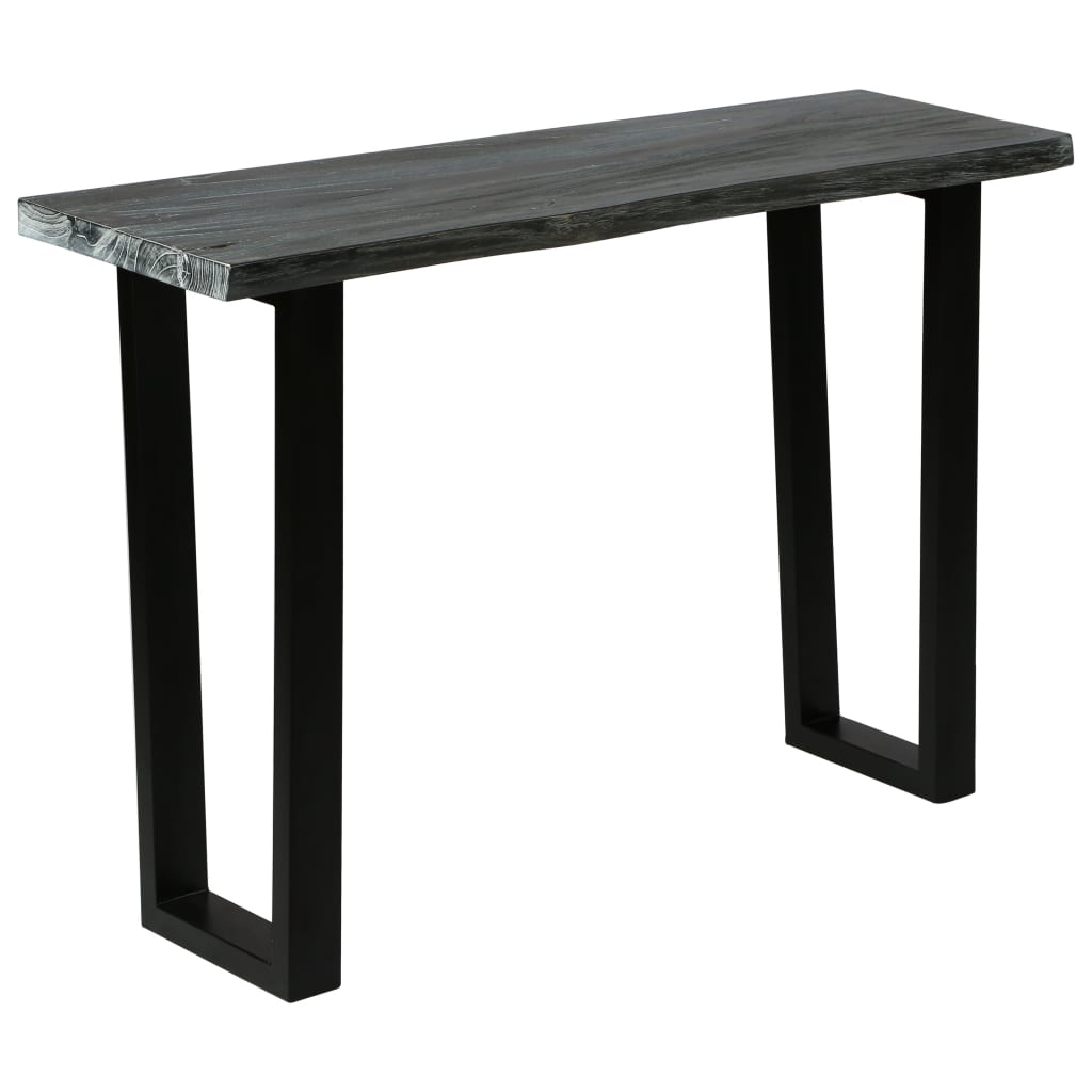 8718475590699_a_en_hd_1 vidaXL Console Table Solid Mindi Wood 110x35x75 cm Grey - Image 1