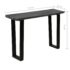 vidaXL Console Table Solid Mindi Wood 110x35x75 cm Grey - Image 6