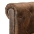 vidaXL L-shaped Chesterfield Sofa Artificial Suede Leather Brown - Image 5