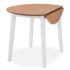vidaXL Dining Set 3 Pieces MDF and Rubberwood White - Image 4