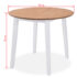 vidaXL Dining Set 3 Pieces MDF and Rubberwood White - Image 7