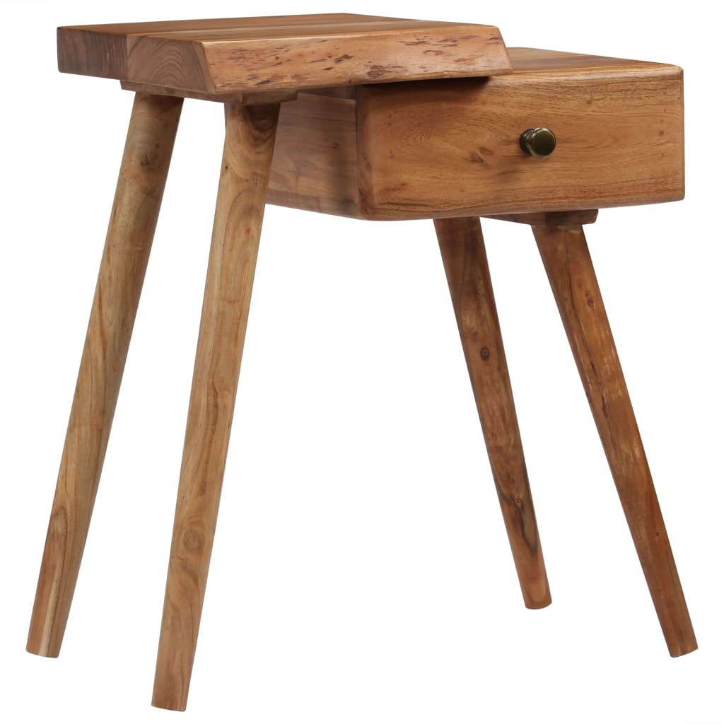 8718475592549_a_en_hd_1 vidaXL Bedside Table Solid Acacia Wood 45x32x55 cm - Image 1