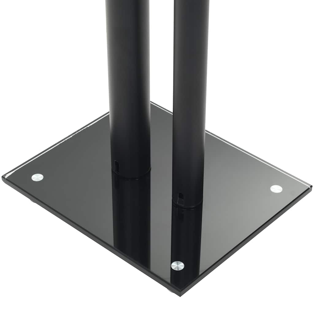 8718475592877_g_en_hd_4 vidaXL Speaker Stands 2 pcs Tempered Glass 2 Pillars Design Black - Image 5