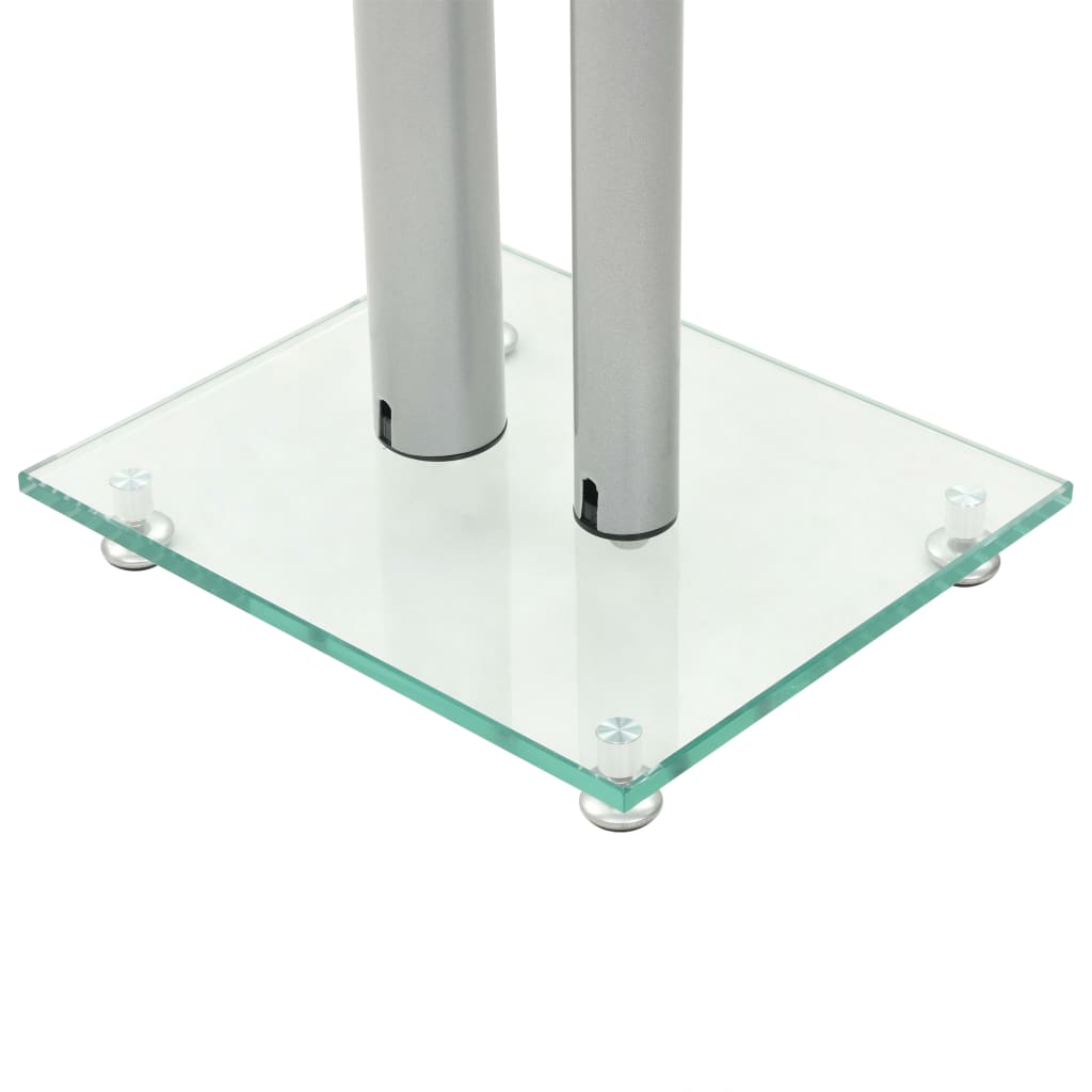 8718475592884_g_en_hd_4 vidaXL Speaker Stands 2 pcs Tempered Glass 2 Pillars Design Silver - Image 5