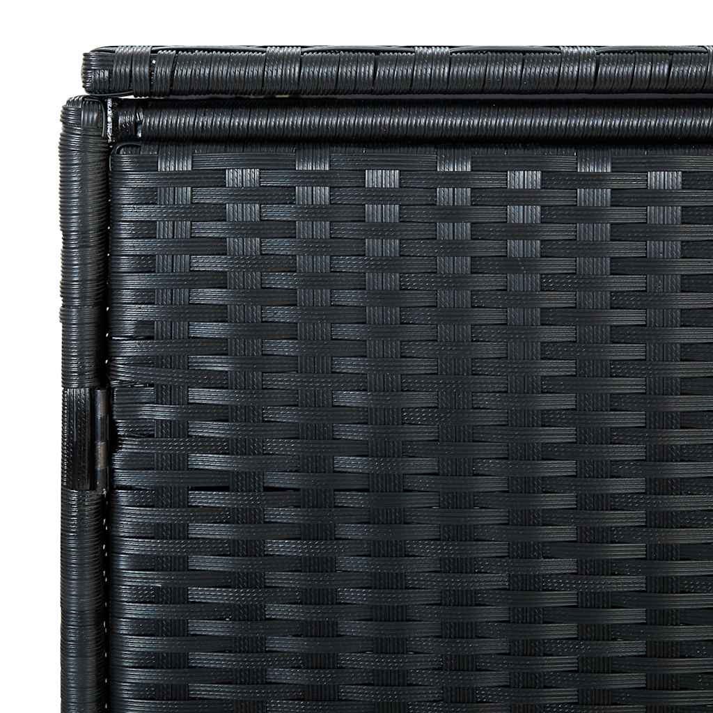 8718475592891_g_en_hd_7 vidaXL Double Wheelie Bin Shed Poly Rattan Black 148x80x111 cm - Image 9