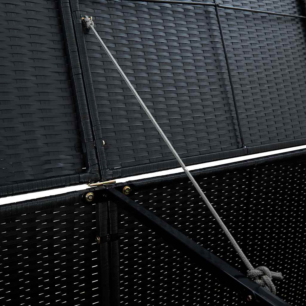8718475592891_g_en_hd_8 vidaXL Double Wheelie Bin Shed Poly Rattan Black 148x80x111 cm - Image 10