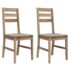 vidaXL Dining Chairs 2 pcs Solid Acacia Wood - Image 2