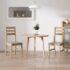 vidaXL Dining Chairs 2 pcs Solid Acacia Wood