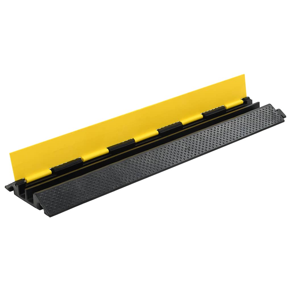8718475592990_g_en_hd_1 vidaXL Cable Protector Ramp 2 Channels Rubber 101.5 cm - Image 2