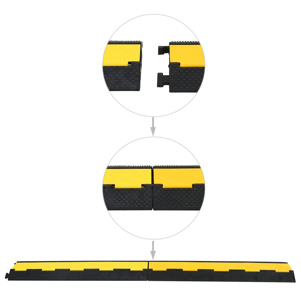 8718475592990_g_en_hd_2 vidaXL Cable Protector Ramp 2 Channels Rubber 101.5 cm - Image 3