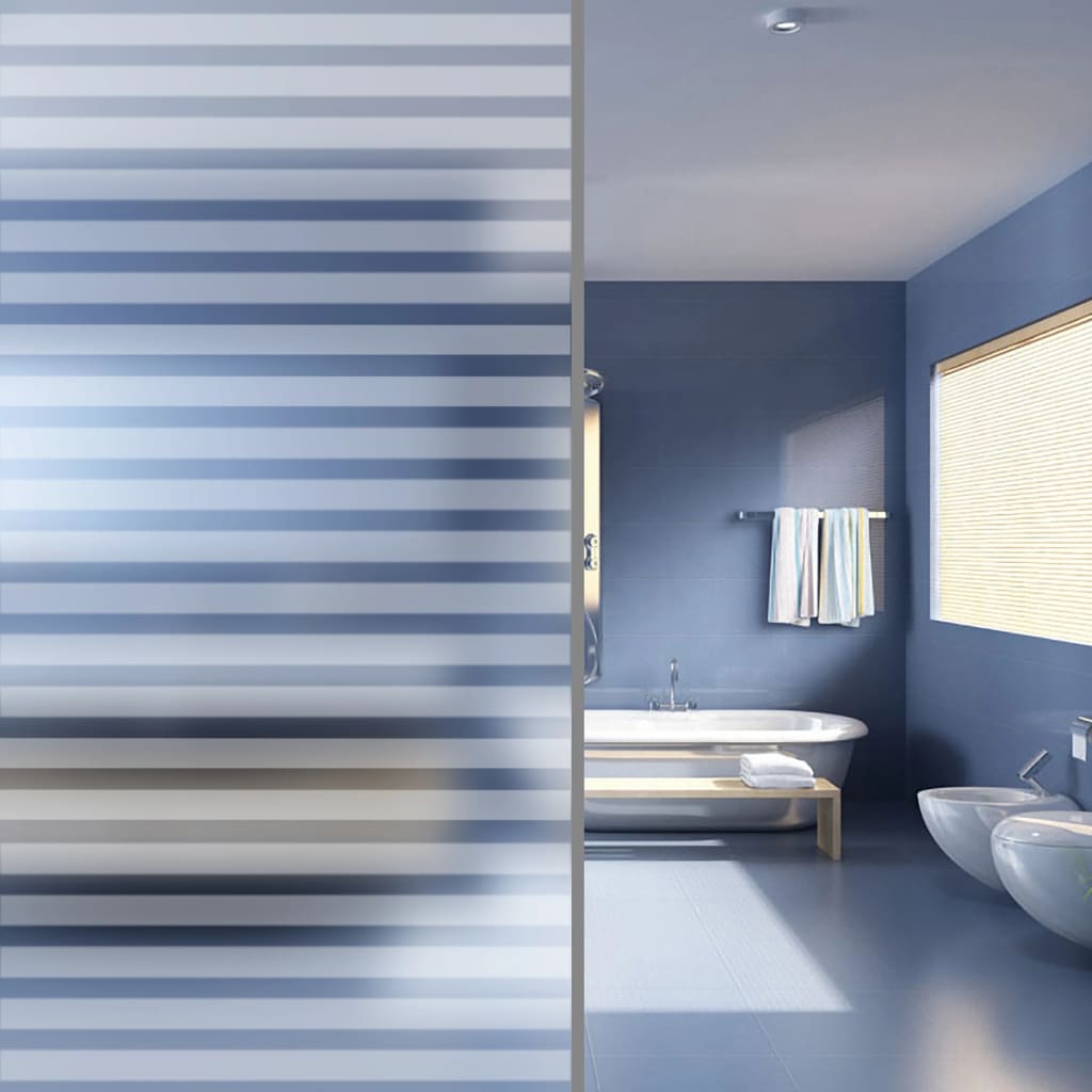 8718475593126_m_en_hd_1 vidaXL Window Film Frosted Stripes Design 0,9x10 m PVC - Image 1
