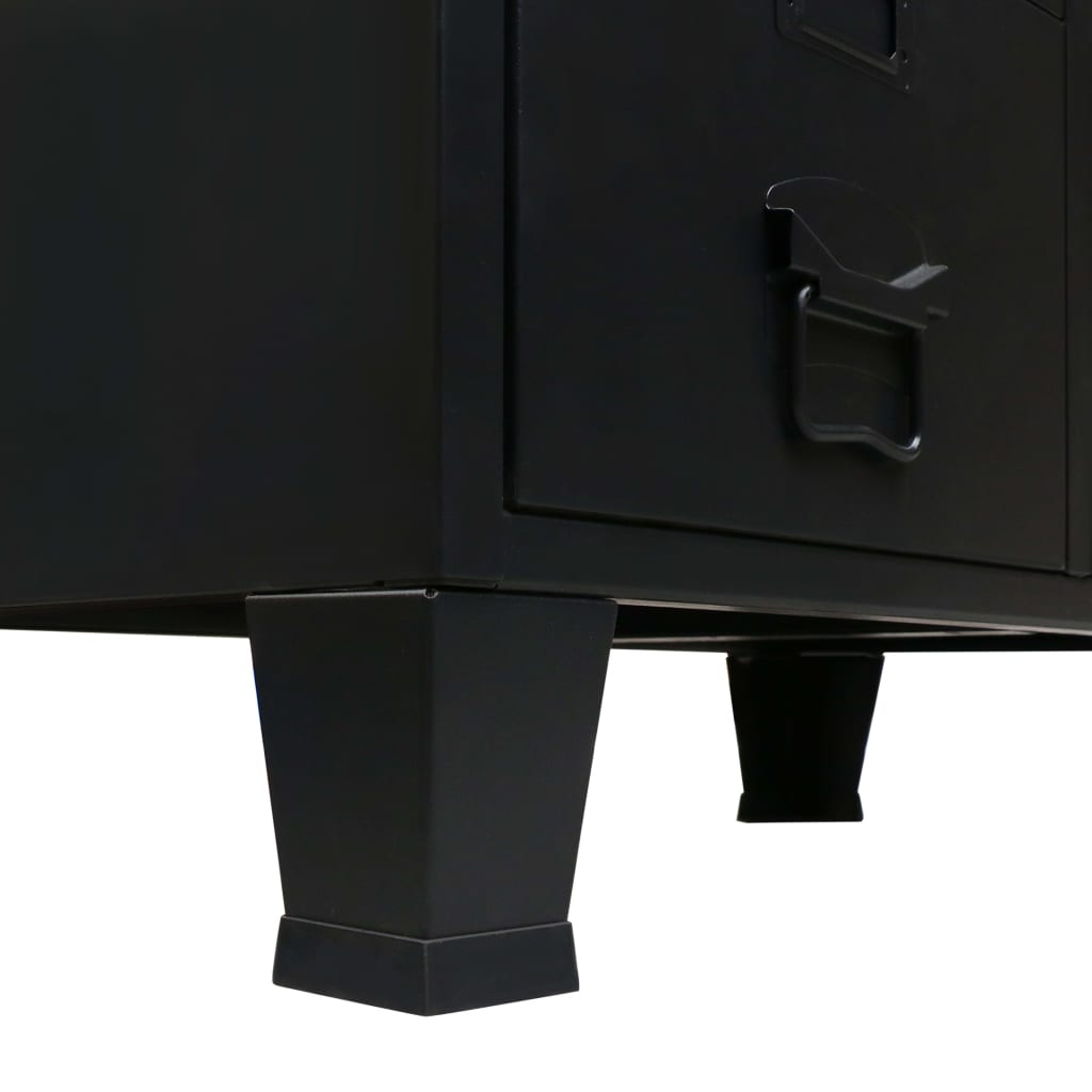8718475593911_g_en_hd_4 vidaXL Wardrobe Metal Industrial Style 67x35x107 cm Black - Image 6
