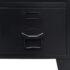 vidaXL Wardrobe Metal Industrial Style 67x35x107 cm Black - Image 8