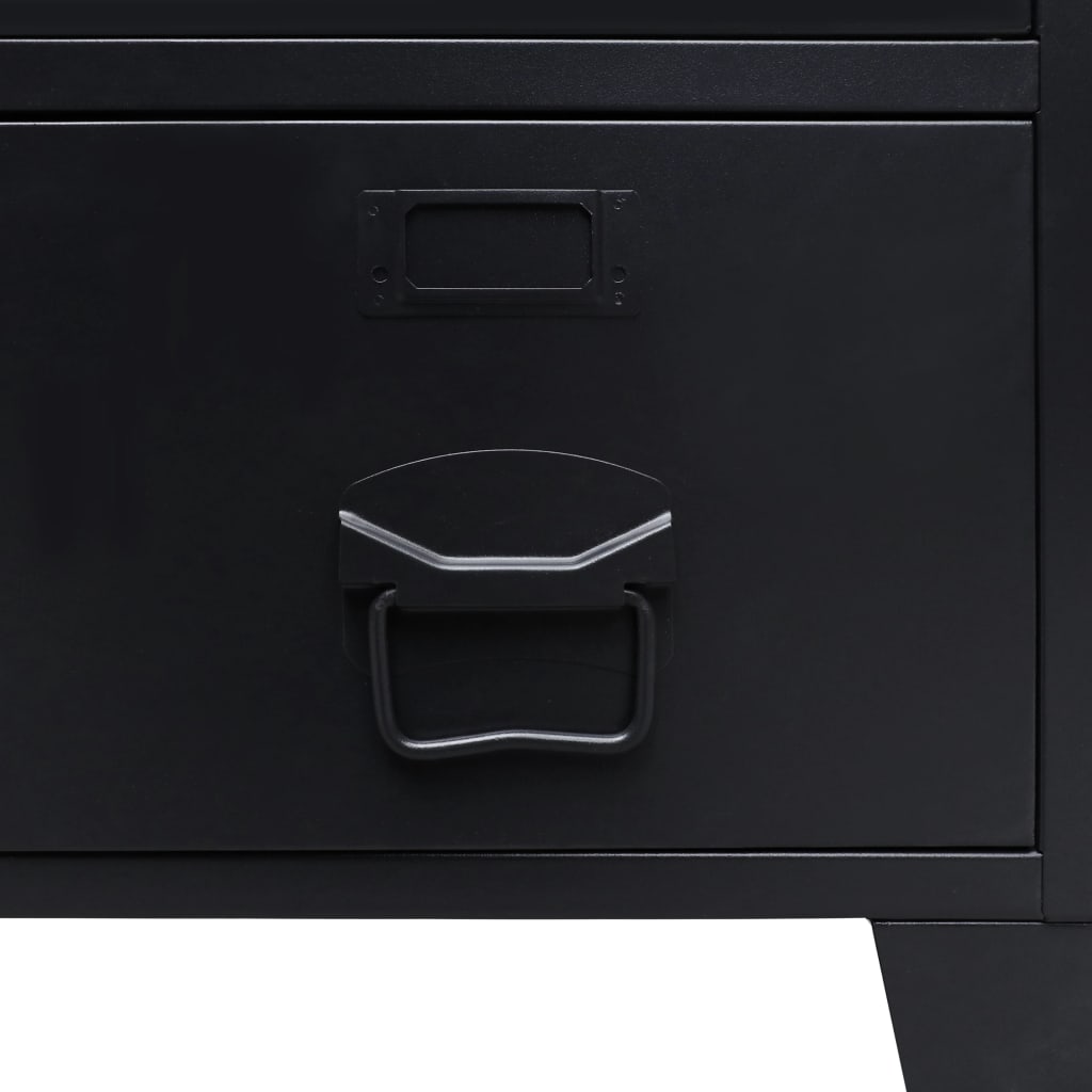 8718475593911_g_en_hd_6 vidaXL Wardrobe Metal Industrial Style 67x35x107 cm Black - Image 8