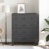 vidaXL Chest of Drawers Metal Industrial Style 78x40x93 cm Black - Image 4