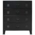 vidaXL Chest of Drawers Metal Industrial Style 78x40x93 cm Black - Image 5