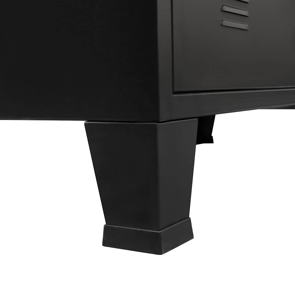 8718475593942_g_en_hd_8 vidaXL Chest of Drawers Metal Industrial Style 78x40x93 cm Black - Image 11
