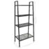 vidaXL Ladder Bookcase 4 Tiers Metal Black - Image 7