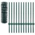 vidaXL Euro Fence Steel 20x0.8 m Green - Image 3