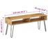 vidaXL TV Stand Solid Mango Wood 110x35x45 cm - Image 9