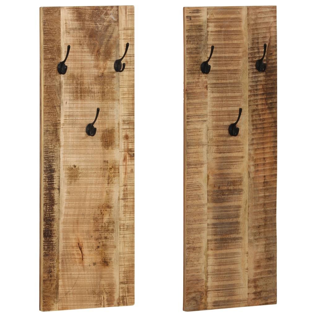 8718475594680_a_en_hd_1 vidaXL Wall-mounted Coat Racks 2 pcs Solid Mango Wood 36x110x3 cm - Image 1