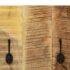 vidaXL Wall-mounted Coat Racks 2 pcs Solid Mango Wood 36x110x3 cm - Image 5