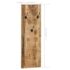 vidaXL Wall-mounted Coat Racks 2 pcs Solid Mango Wood 36x110x3 cm - Image 8
