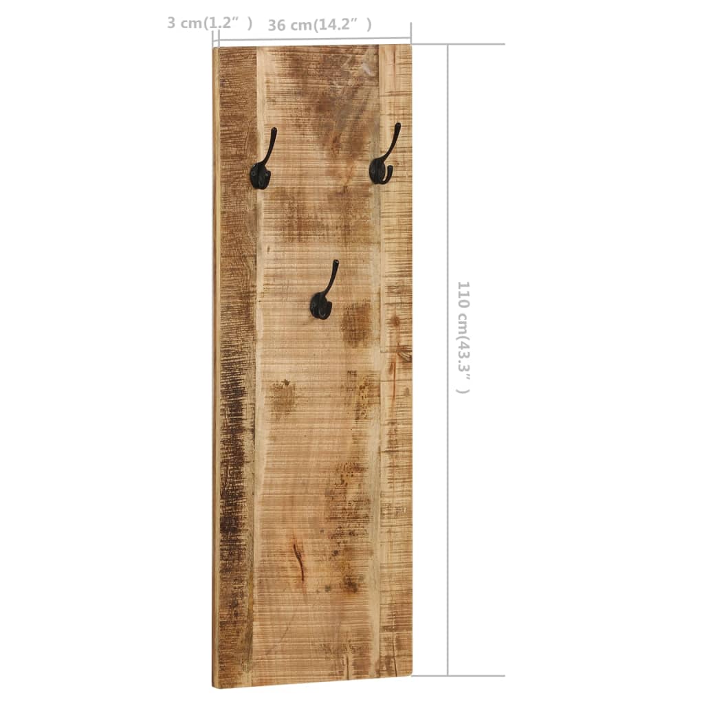 8718475594680_g_en_hd_7 vidaXL Wall-mounted Coat Racks 2 pcs Solid Mango Wood 36x110x3 cm - Image 8