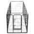 vidaXL Dog Playpen 8 Panels Steel 80x80 cm Black - Image 6