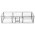 vidaXL Dog Playpen 8 Panels Steel 80x60 cm Black