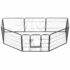 vidaXL Dog Playpen 8 Panels Steel 80x60 cm Black - Image 2
