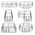vidaXL Dog Playpen 8 Panels Steel 80x60 cm Black - Image 9
