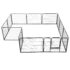 vidaXL Dog Playpen 12 Panels Steel 80x60 cm Black - Image 3
