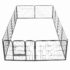 vidaXL Dog Playpen 12 Panels Steel 80x60 cm Black - Image 6