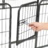 vidaXL Dog Playpen 12 Panels Steel 80x60 cm Black - Image 8