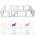 vidaXL Dog Playpen 12 Panels Steel 80x60 cm Black - Image 10
