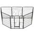vidaXL Dog Playpen 8 Panels Steel 80x100 cm Black - Image 2