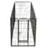 vidaXL Dog Playpen 8 Panels Steel 80x100 cm Black - Image 6
