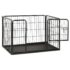 vidaXL Puppy Playpen Steel 91.5x59x61cm - Image 3
