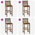 vidaXL Bar Stools 2 pcs Solid Reclaimed Wood - Image 3