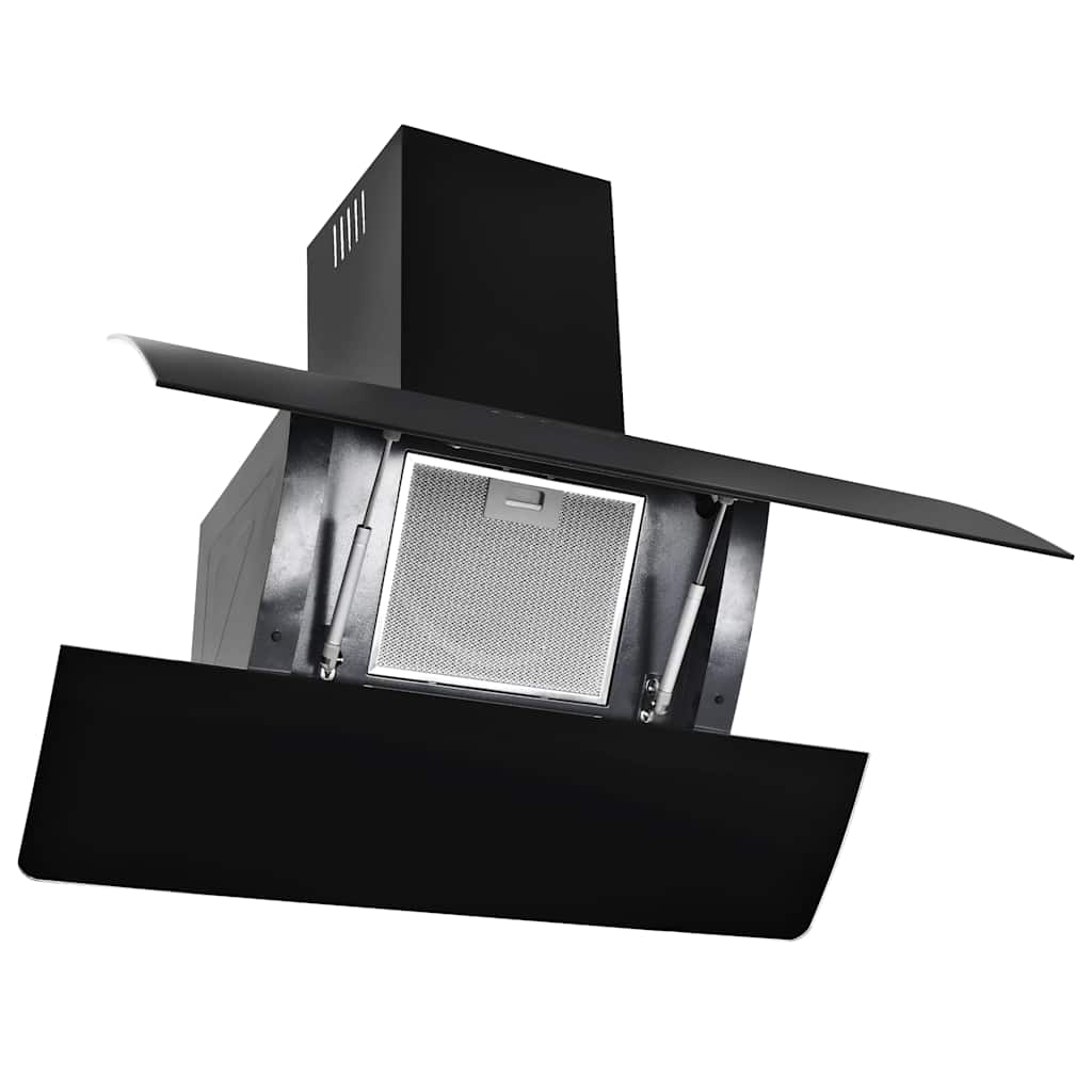 8718475597810_g_en_hd_2 vidaXL Wall Mounted Range Hood Stainless Steel 756 m³/h 90 cm Black - Image 3