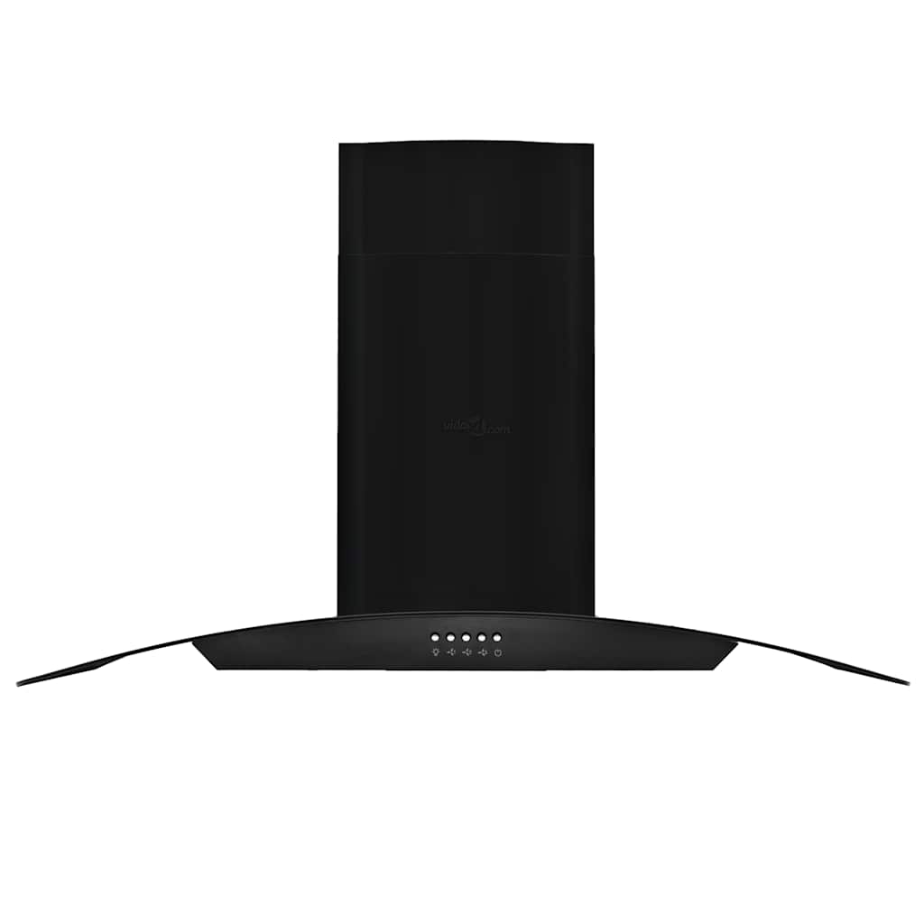 8718475597827_g_en_hd_1 vidaXL Wall Mounted Range Hood Stainless Steel 756 m³/h 90 cm Black - Image 2