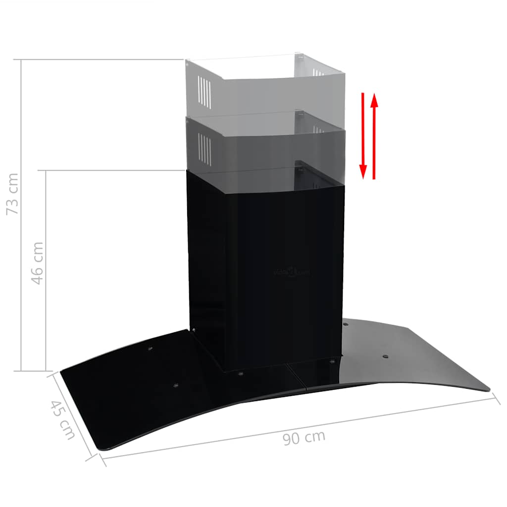 8718475597827_g_en_hd_3 vidaXL Wall Mounted Range Hood Stainless Steel 756 m³/h 90 cm Black - Image 4
