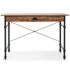 vidaXL Writing Desk with Drawer 110x55x75 cm Oak Colour - Image 4